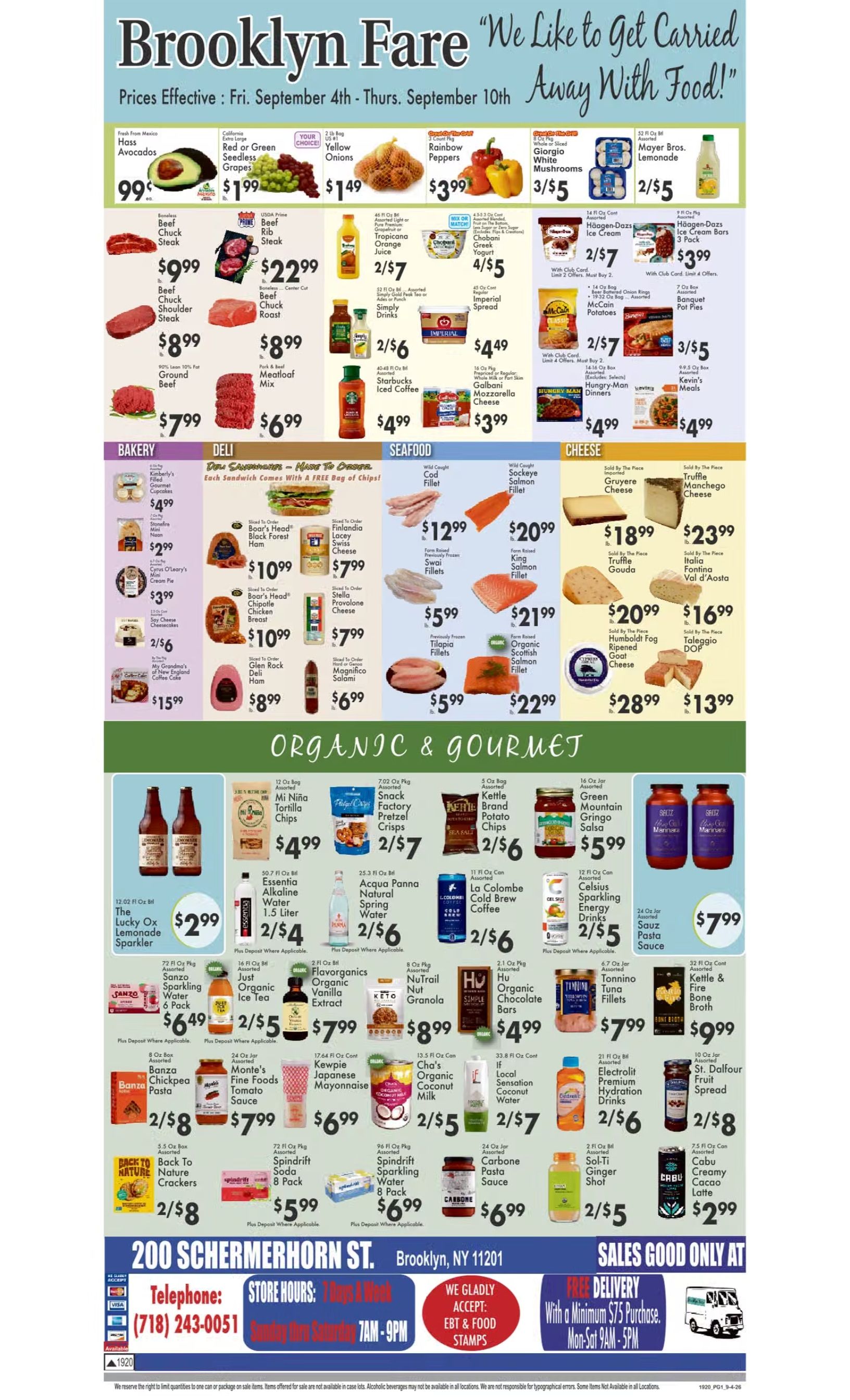 Brooklyn Fare Weekly Ad September 4 - 10, 2026