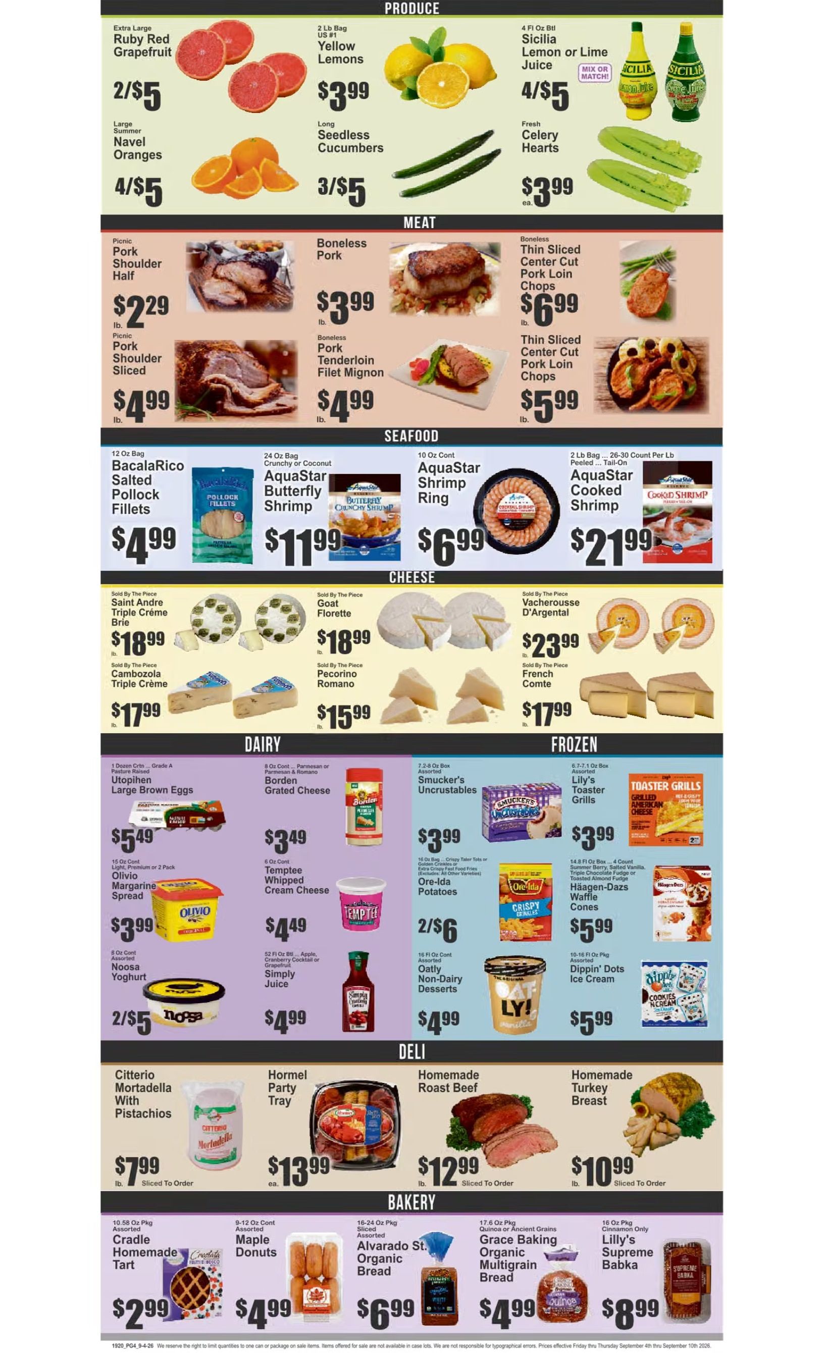 Brooklyn Fare Weekly Ad September 4 - 10, 2026