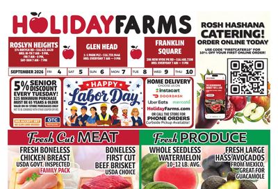 Holiday Farms Weekly Ad September 4 - 10, 2026