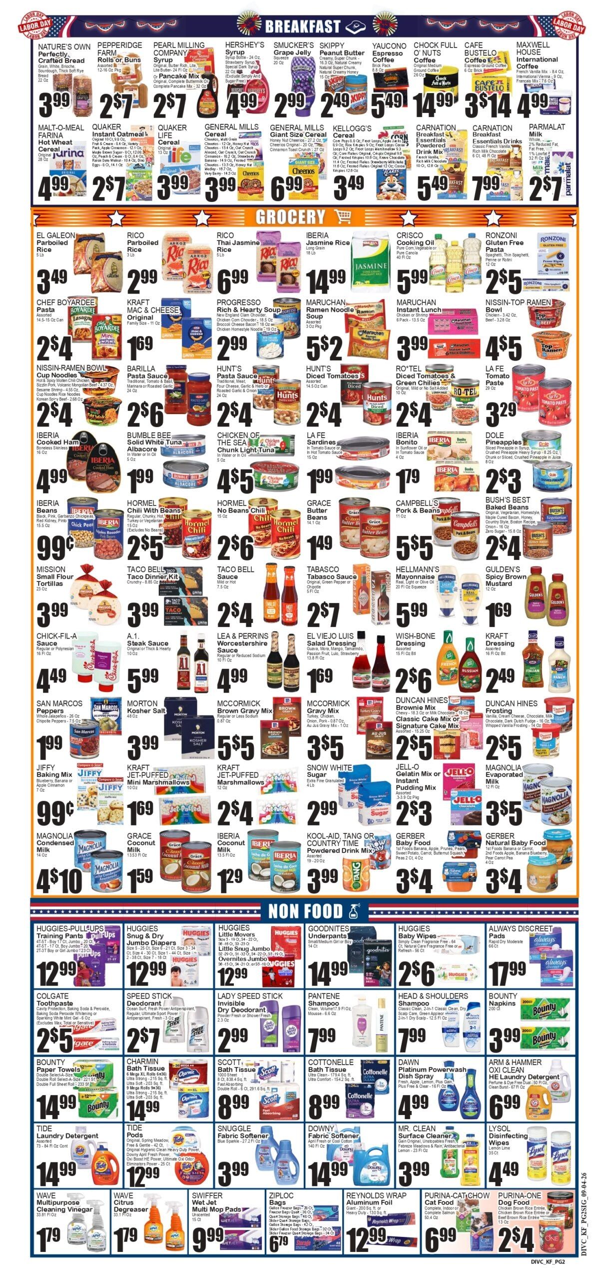 Festival Supermarket Weekly Ad September 4 - 10, 2026