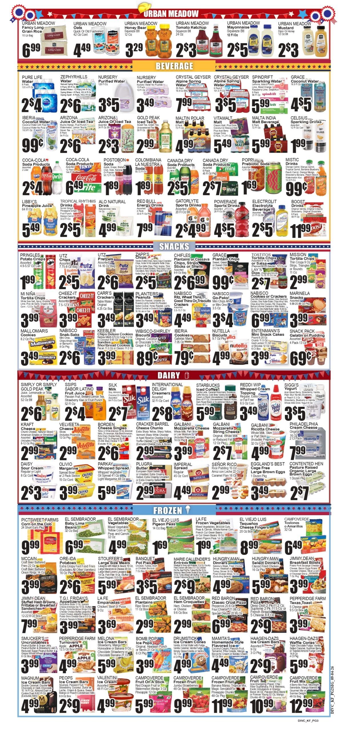 Festival Supermarket Weekly Ad September 4 - 10, 2026
