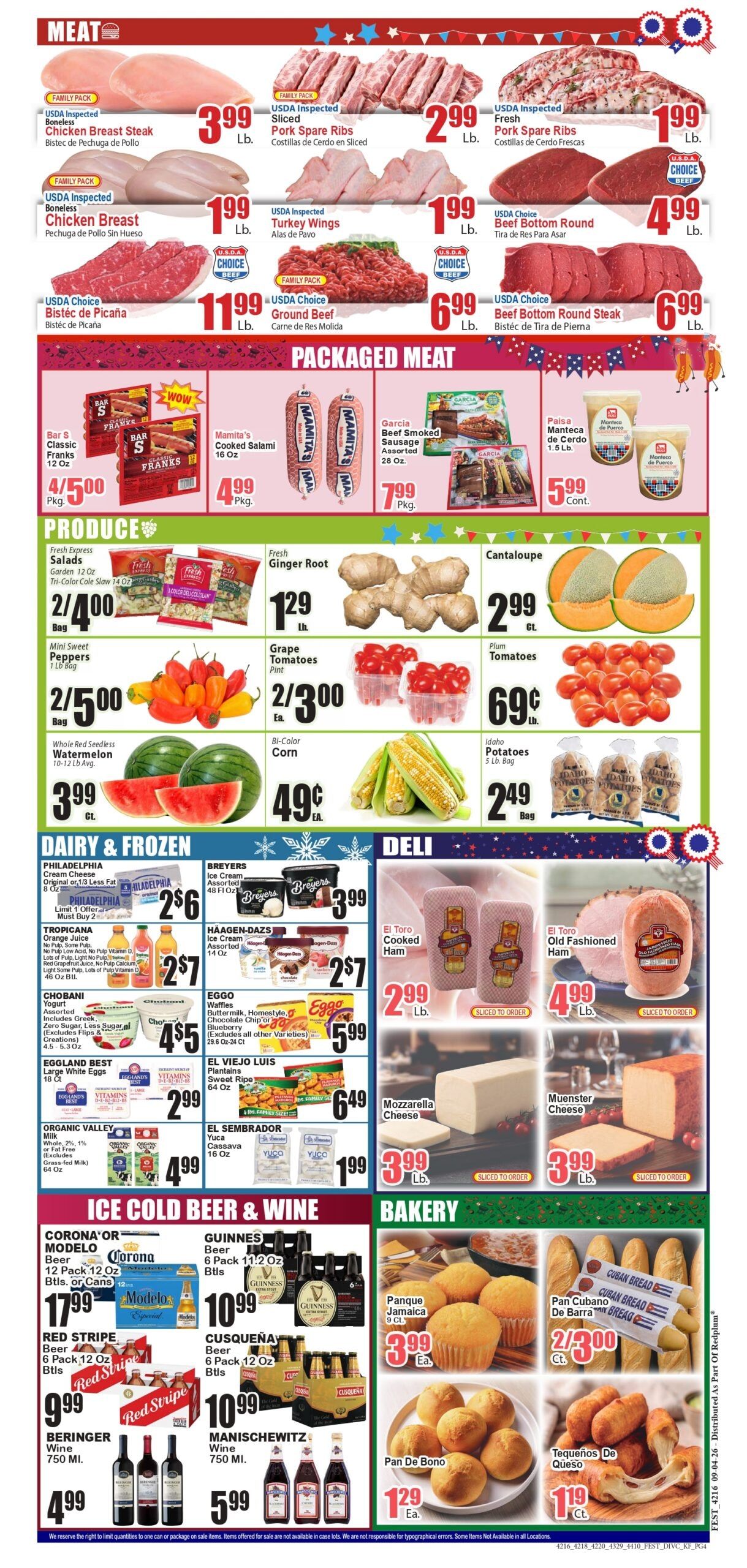 Festival Supermarket Weekly Ad September 4 - 10, 2026