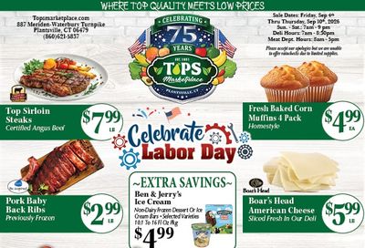 Tops Marketplace Weekly Ad September 4 - 10, 2026