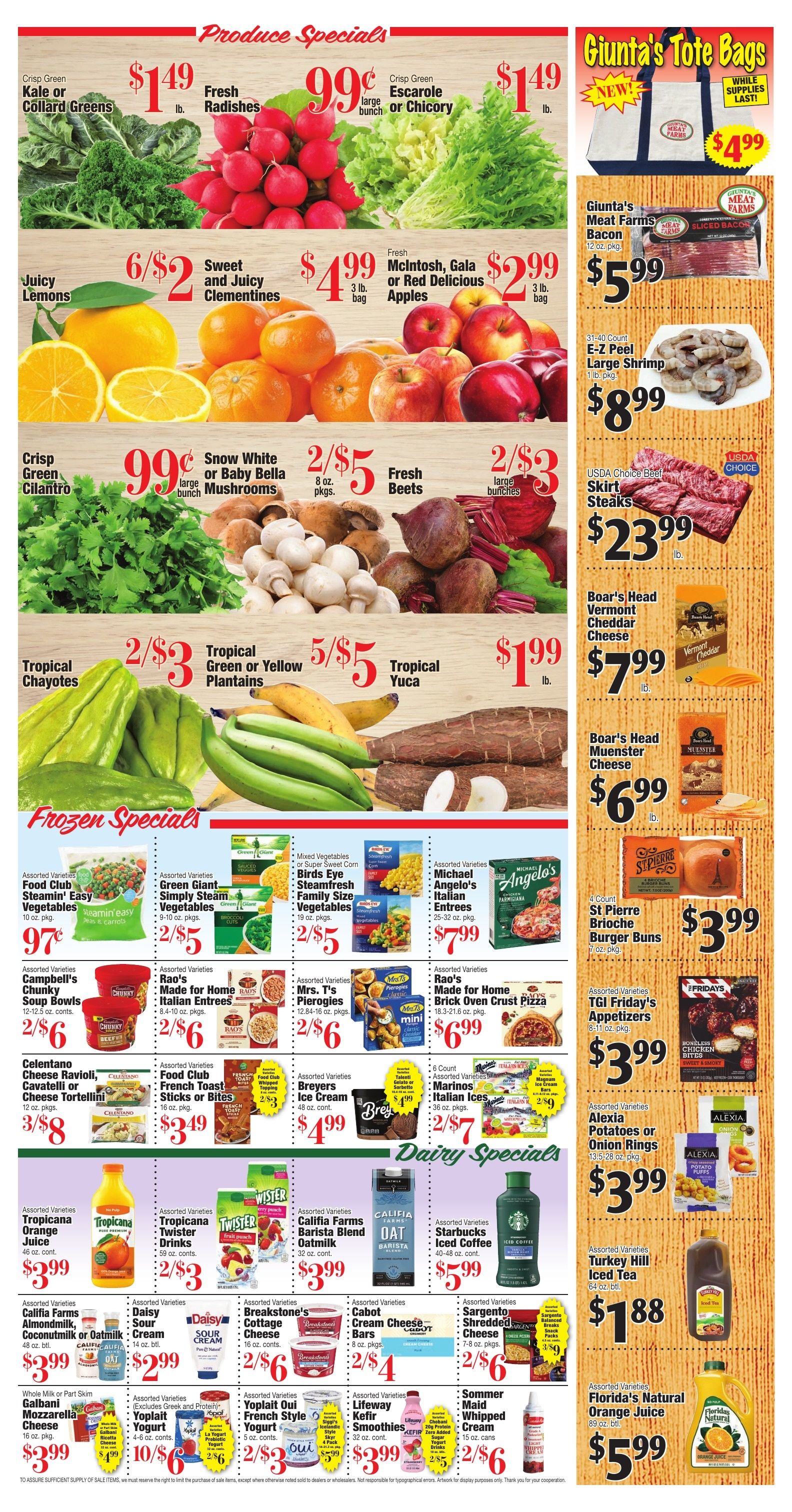 Giunta's Meat Farms Weekly Ad September 4 - 10, 2026