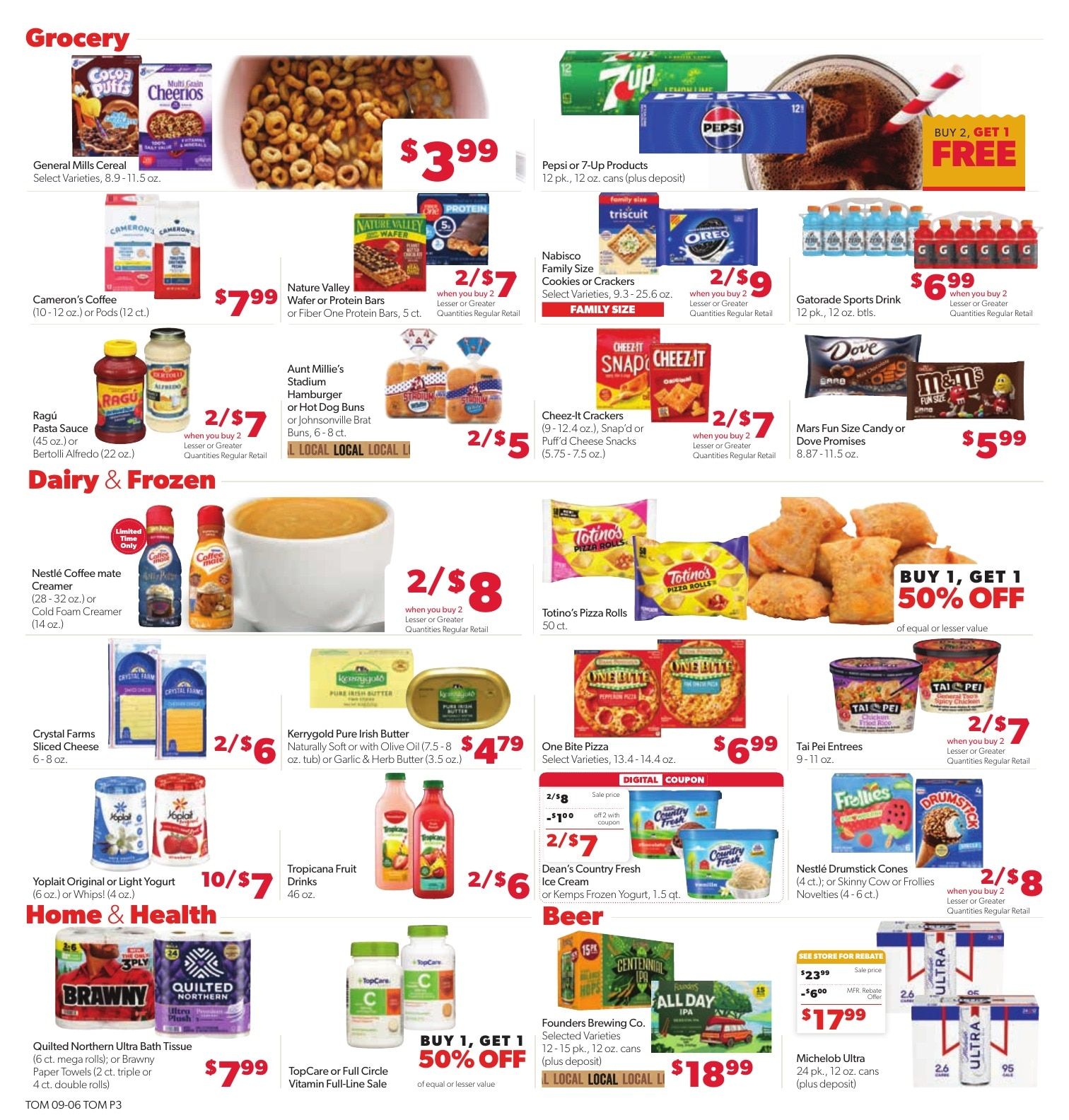 Tom's Food Center (Portland, MI) Weekly Ad September 6 - 12, 2026