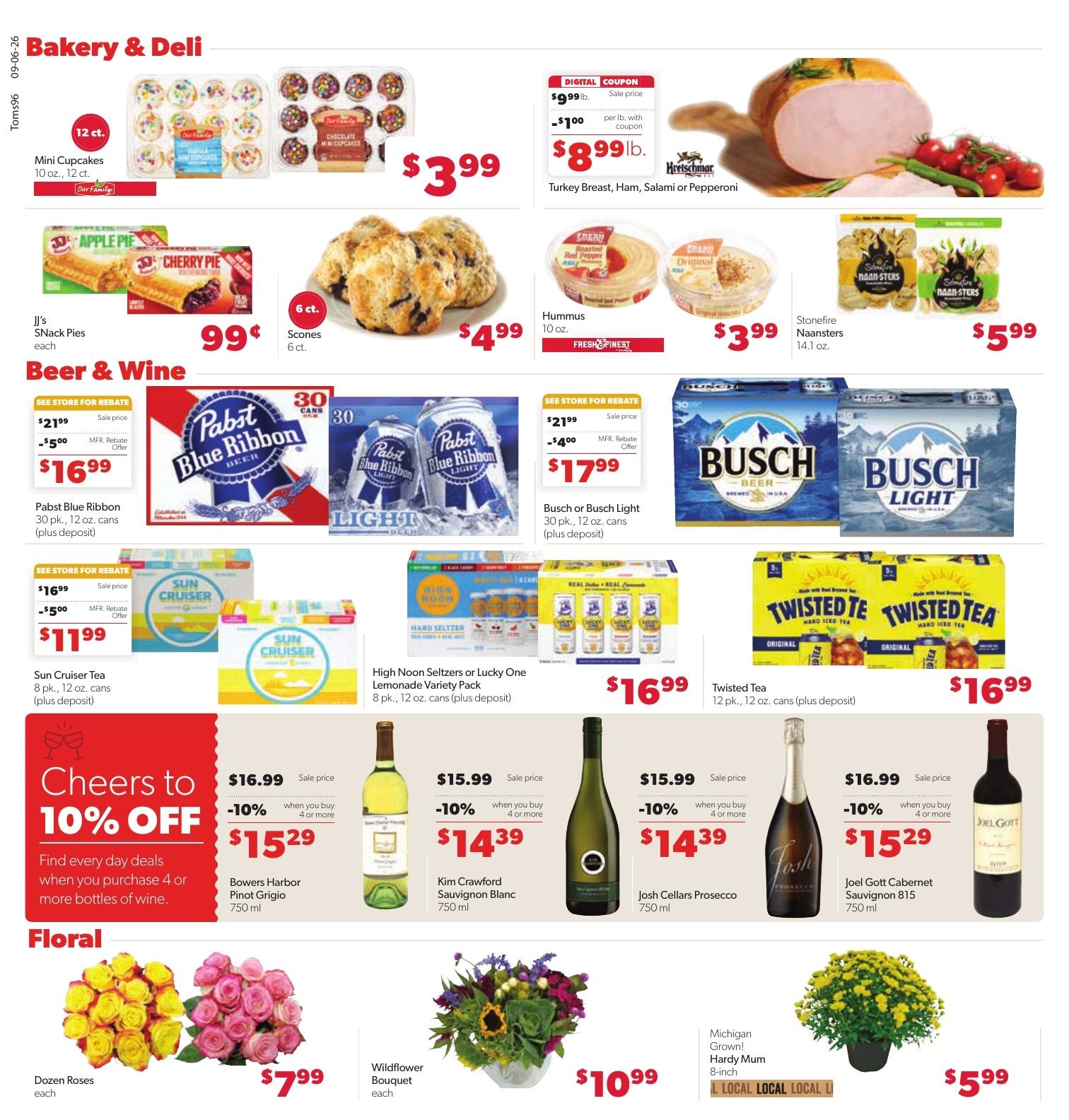Tom's Food Center (Portland, MI) Weekly Ad September 6 - 12, 2026
