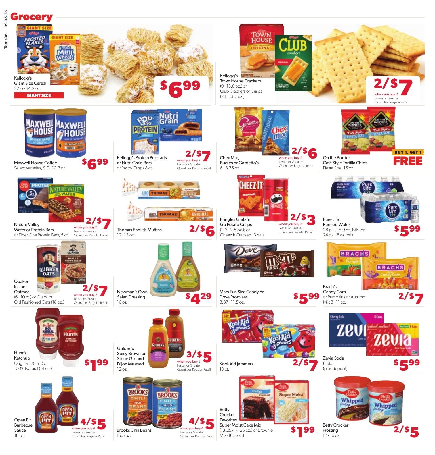 Tom's Food Center (Portland, MI) Weekly Ad September 6 - 12, 2026