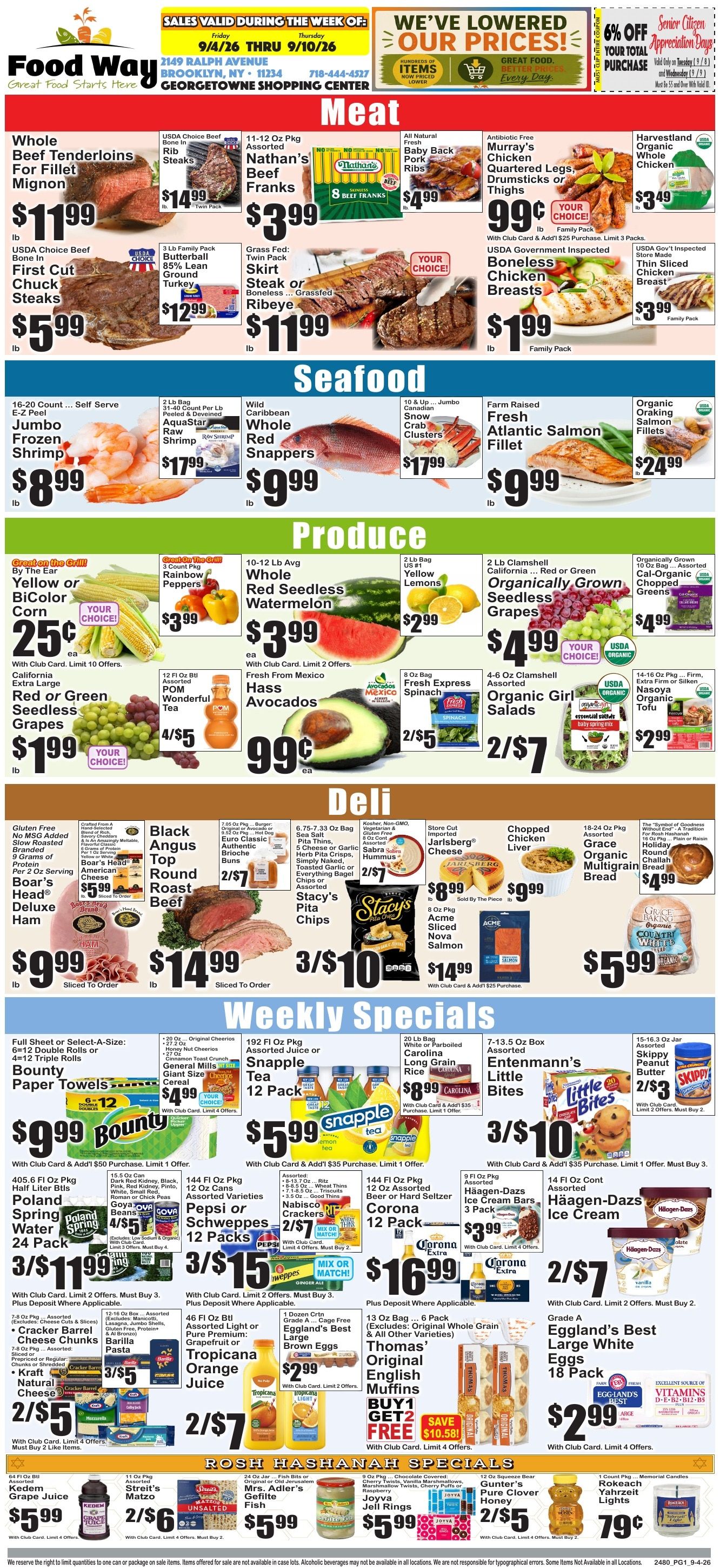 Food Way Weekly Ad September 4 - 10, 2026