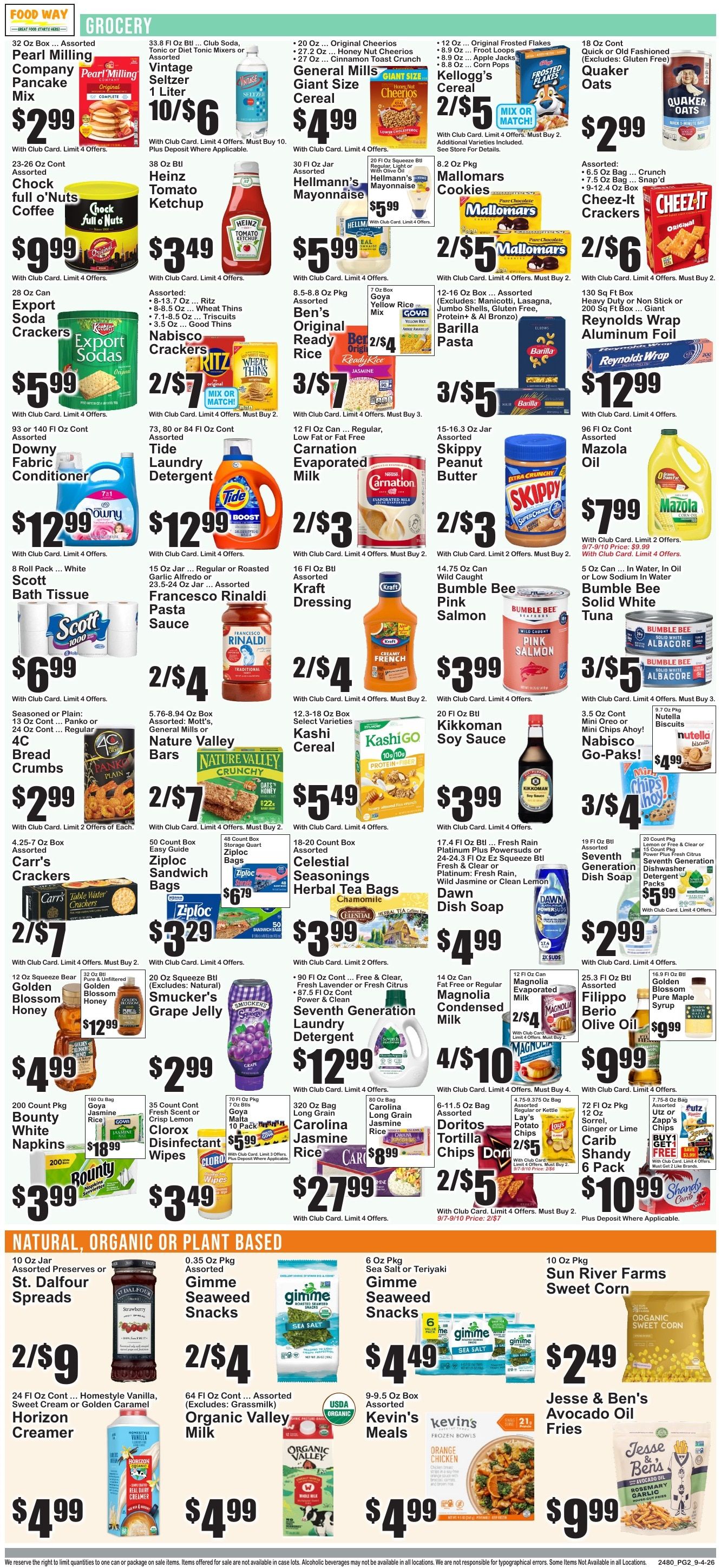 Food Way Weekly Ad September 4 - 10, 2026