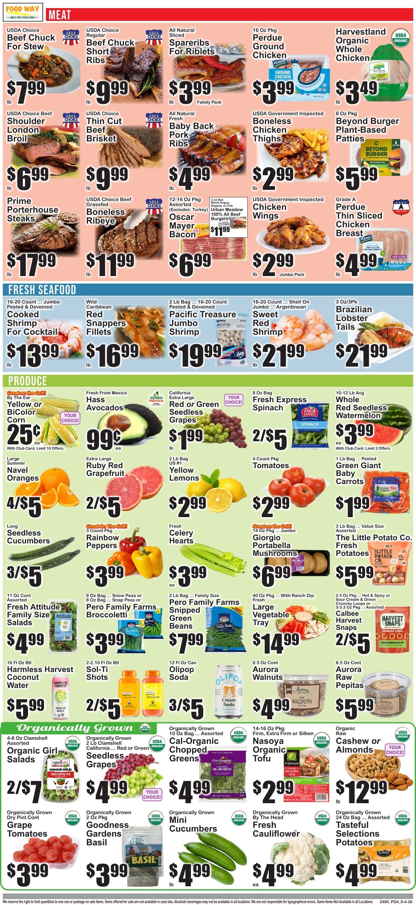 Food Way Weekly Ad September 4 - 10, 2026