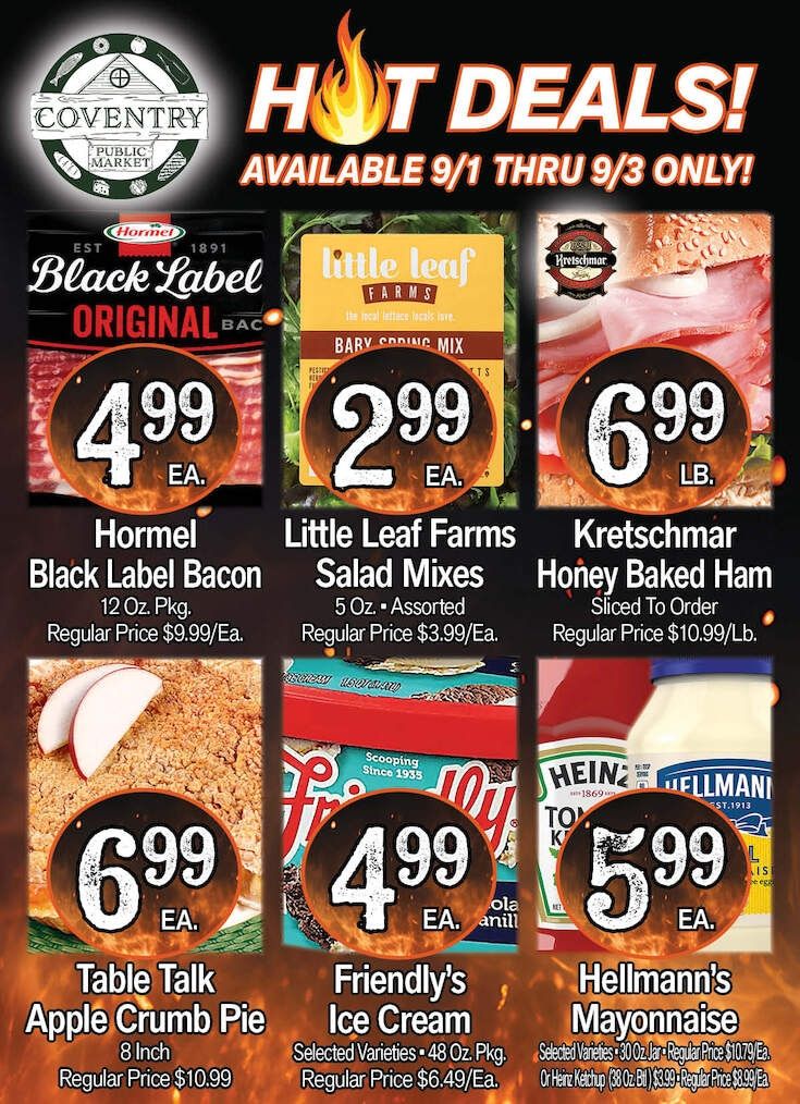 Coventry Public Market Weekly Ad September 4 - 10, 2026