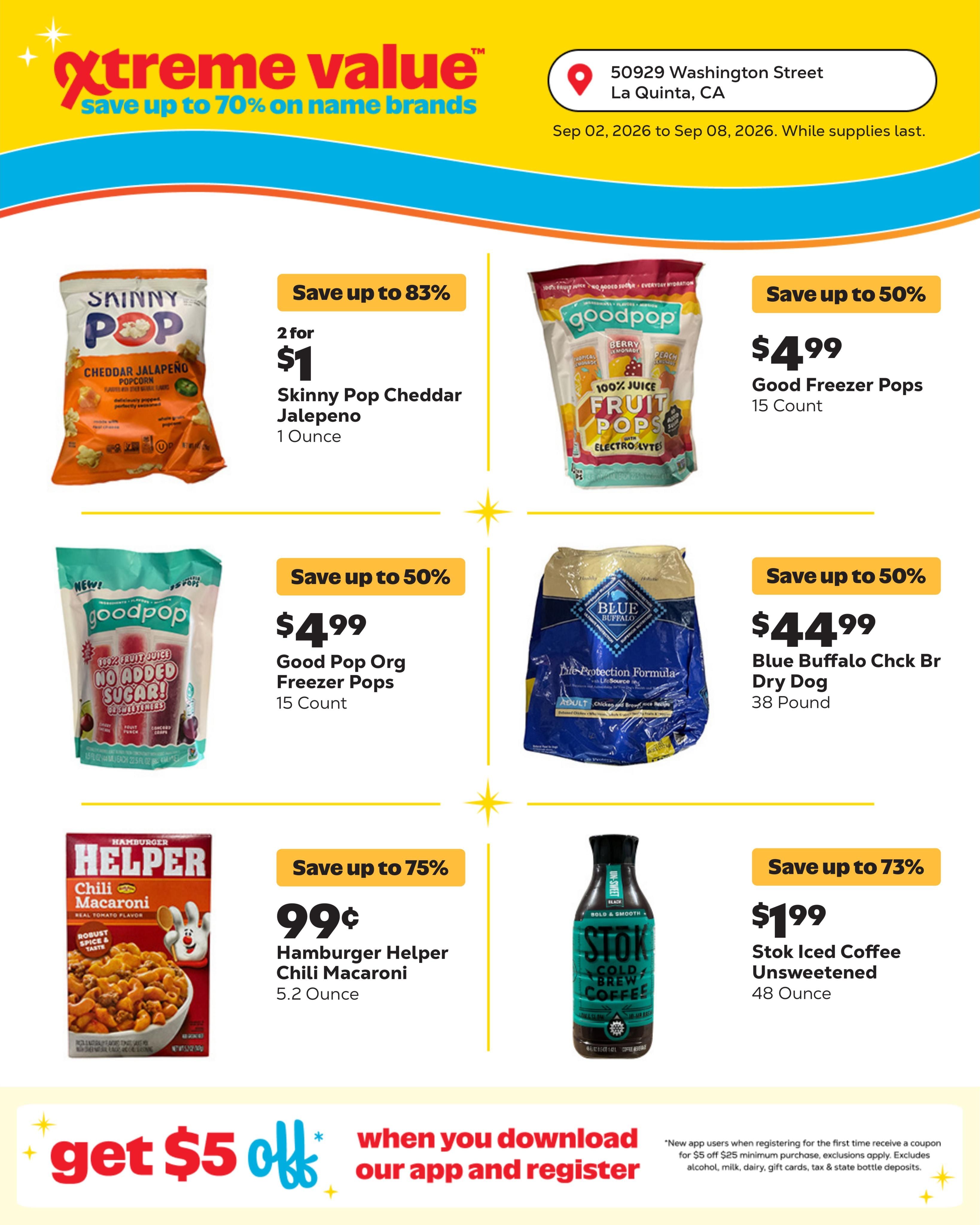 Grocery Outlet (Thermal Area, CA) Weekly Ad September 2 - 8, 2026