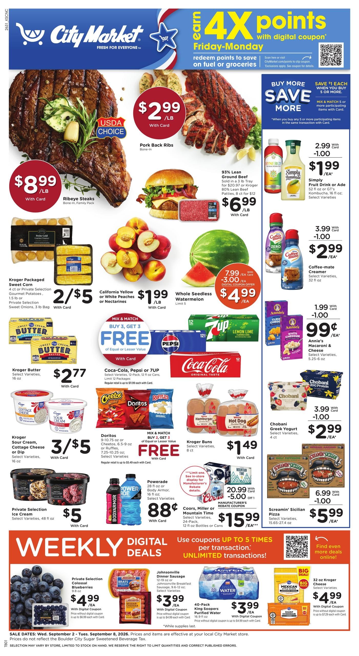 City Market (Rand Area, CO) Weekly Ad September 2 - 8, 2026