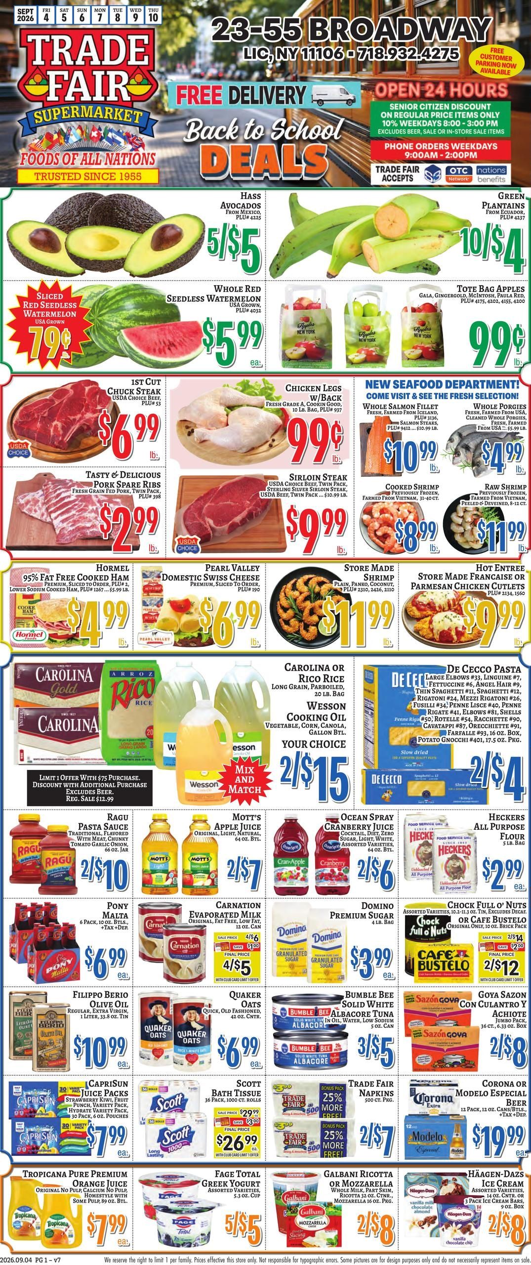 Trade Fair Supermarket Weekly Ad September 4 - 10, 2026
