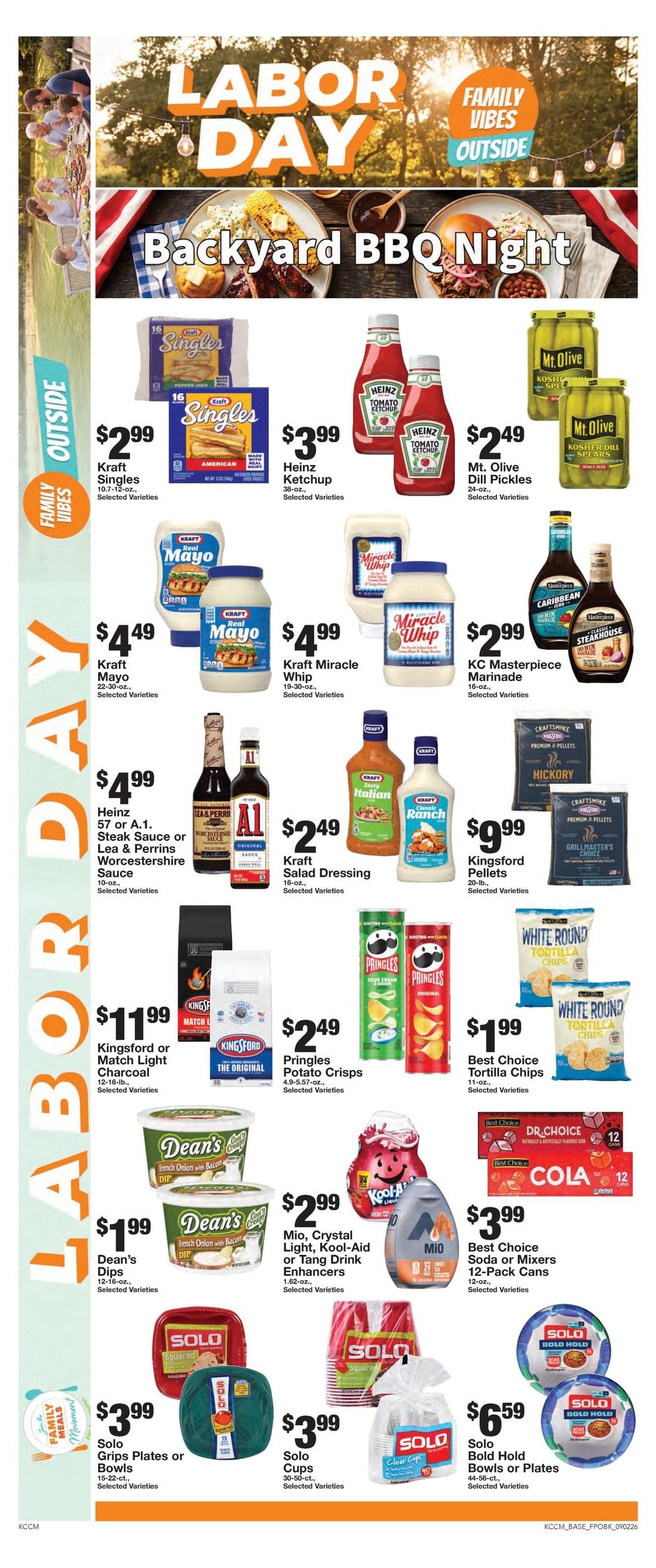 Bratchers Market Weekly Ad September 2 - 8, 2026