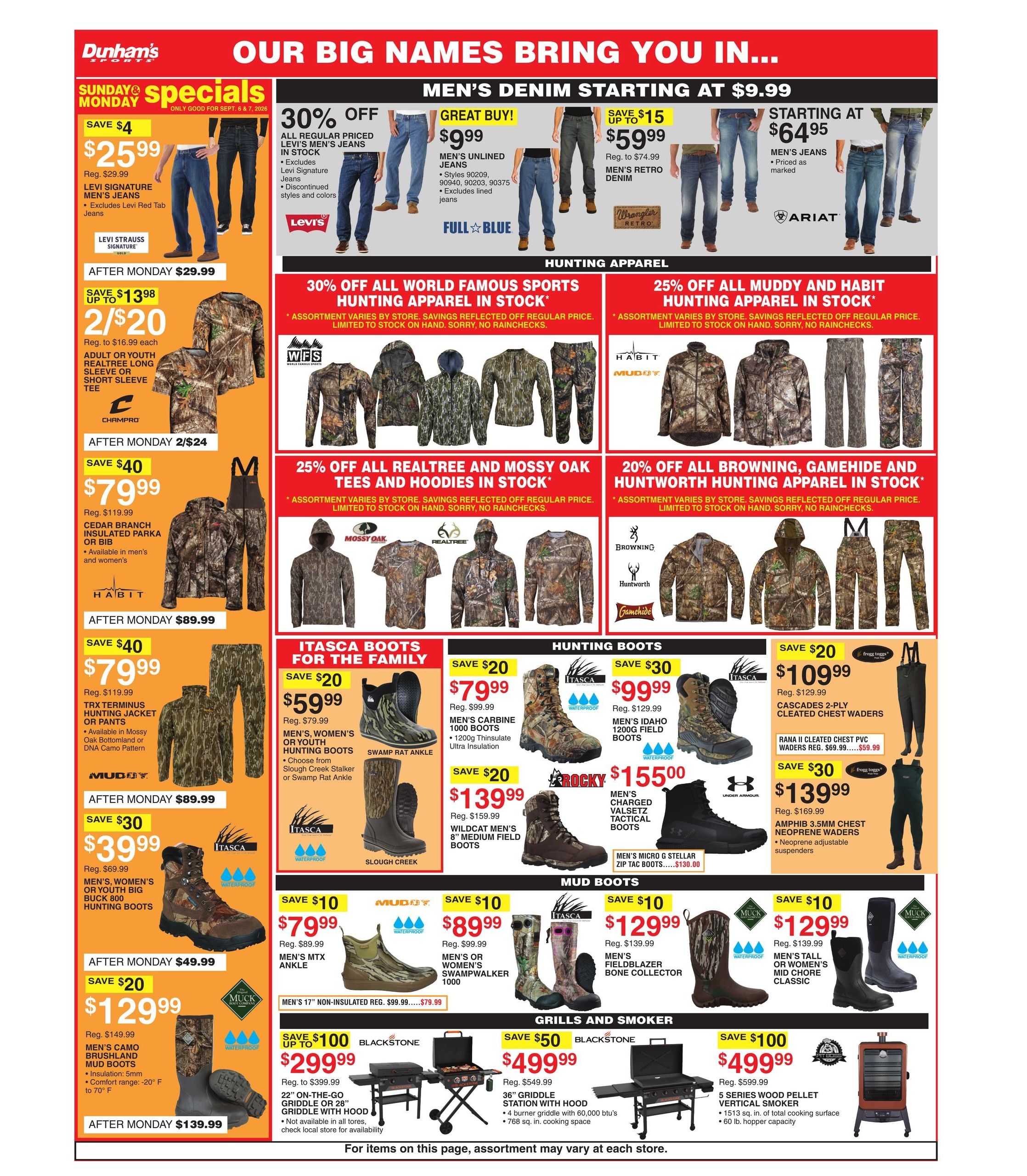 Dunham's Sports (Almena Area, KS) Weekly Ad September 5 - 10, 2026