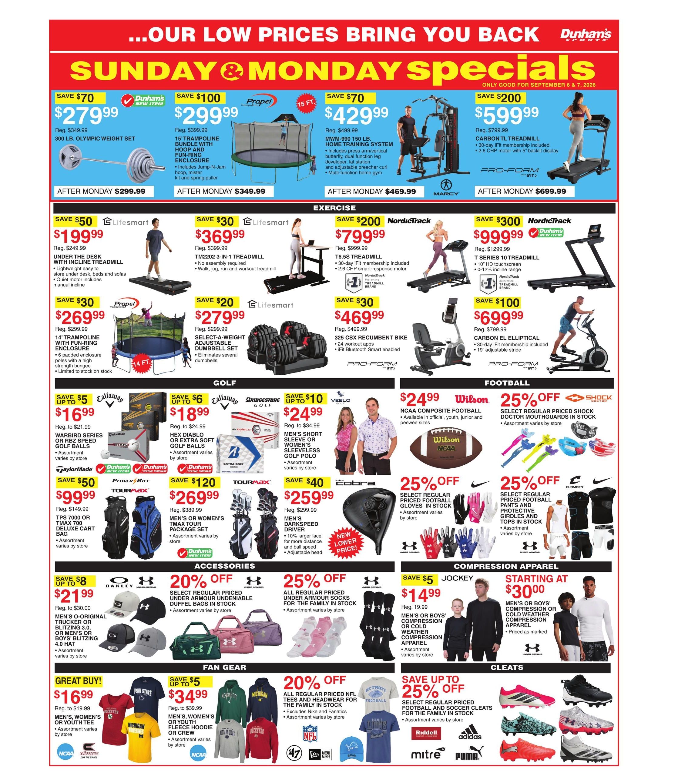 Dunham's Sports (Almena Area, KS) Weekly Ad September 5 - 10, 2026