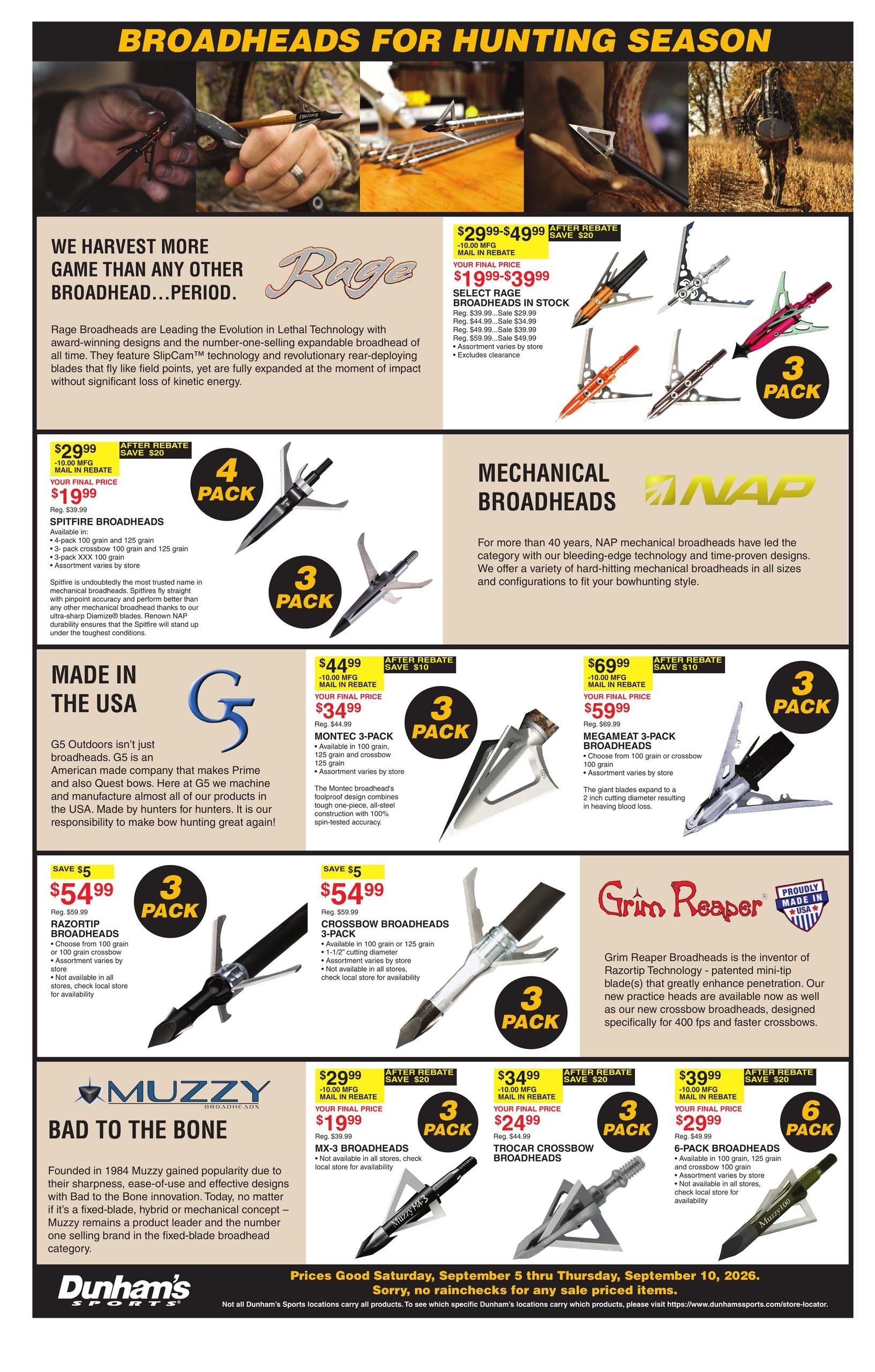Dunham's Sports (Alton Area, IL) Weekly Ad September 5 - 10, 2026