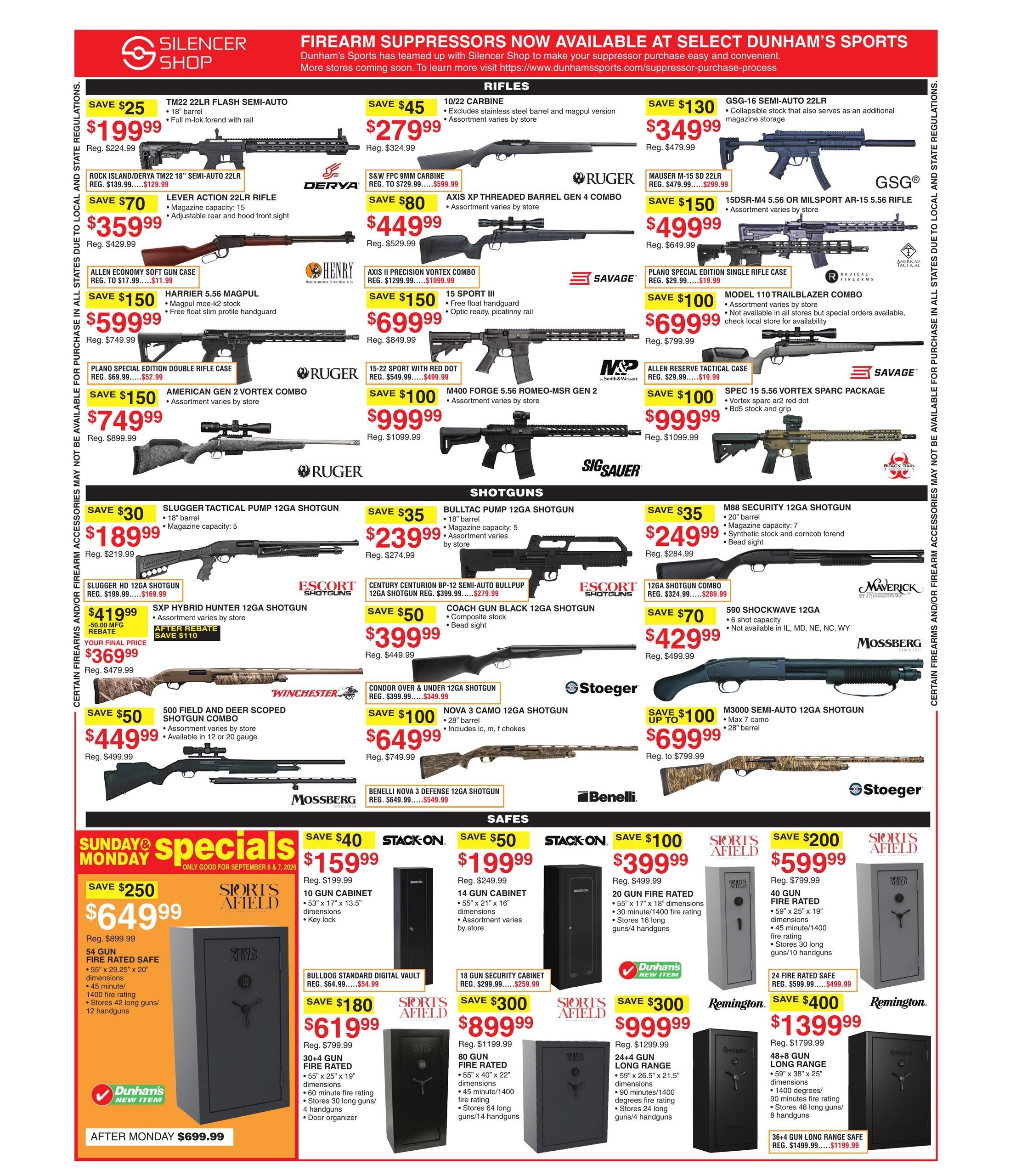 Dunham's Sports (Alton Area, IL) Weekly Ad September 5 - 10, 2026