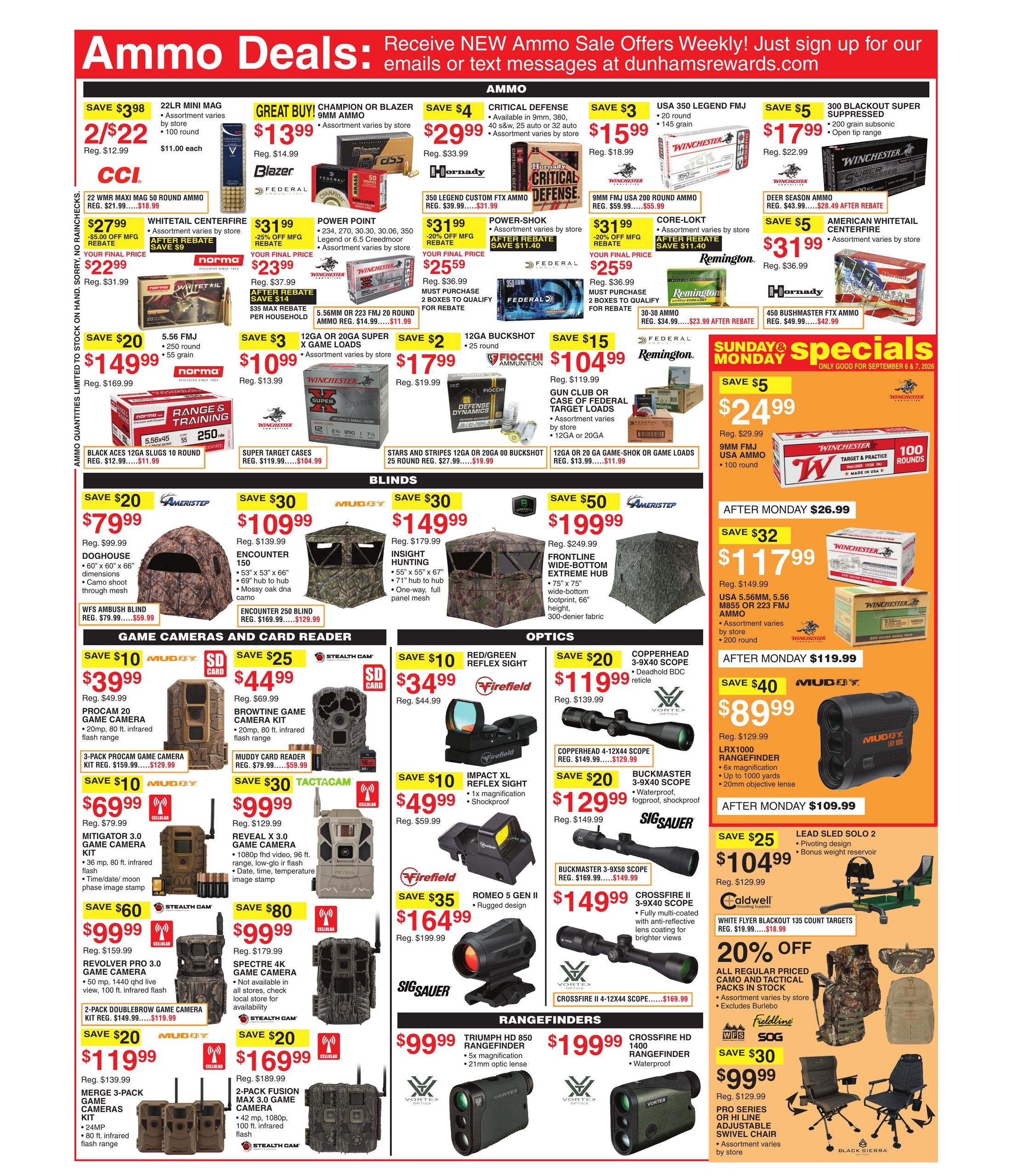 Dunham's Sports (Alton Area, IL) Weekly Ad September 5 - 10, 2026