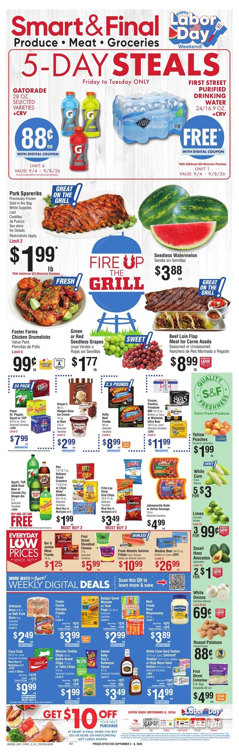 Smart & Final (Alhambra Area, CA) Weekly Ad September 2 - 8, 2026
