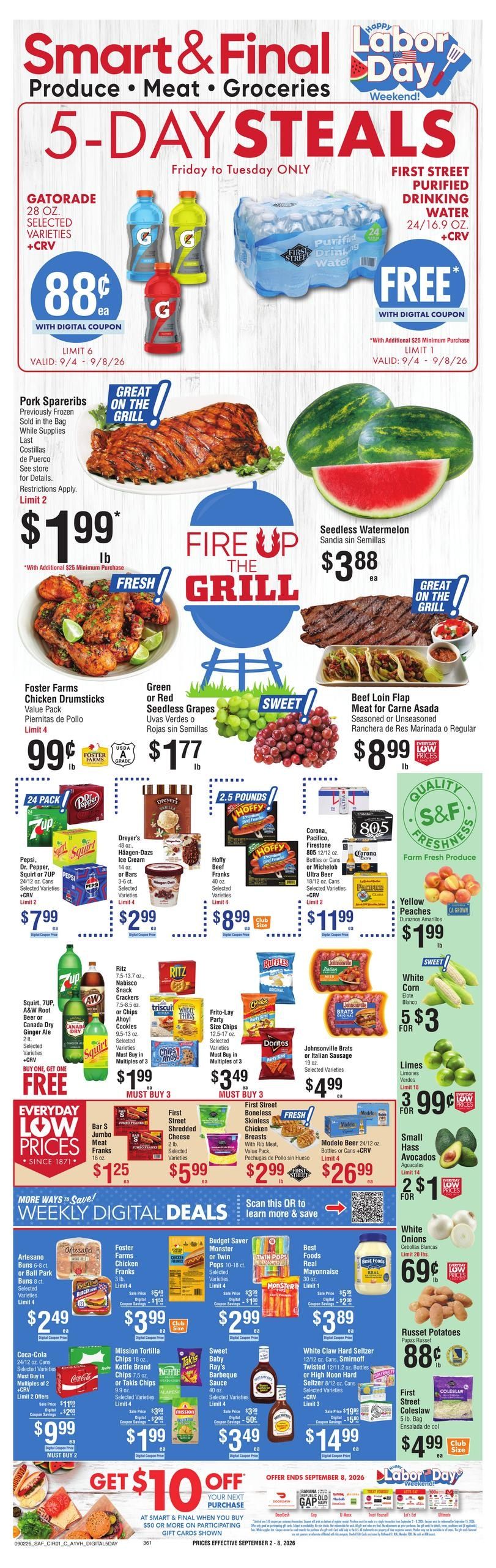 Smart & Final (Brawley Area, CA) Weekly Ad September 2 - 8, 2026