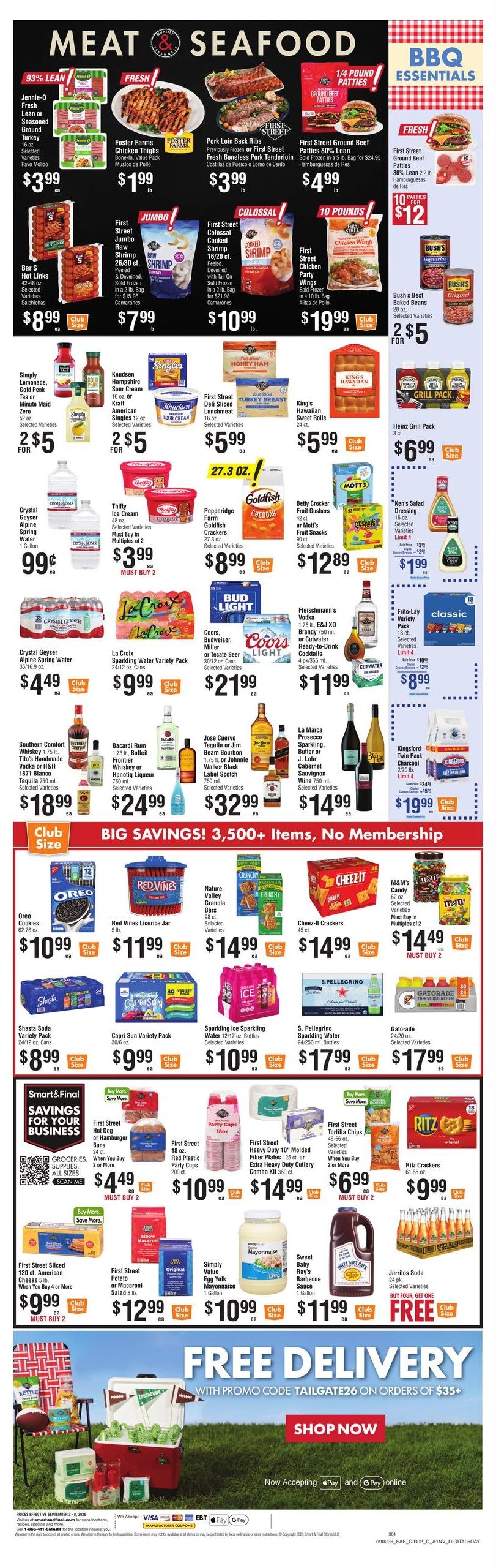 Smart & Final (Boulder City Area, NV) Weekly Ad September 2 - 8, 2026
