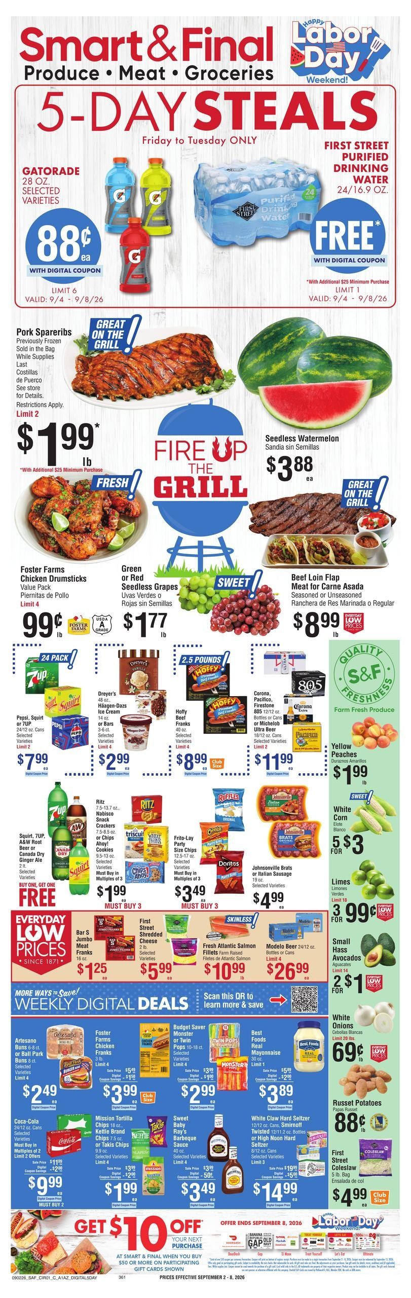 Smart & Final (San Luis Area, AZ) Weekly Ad September 2 - 8, 2026
