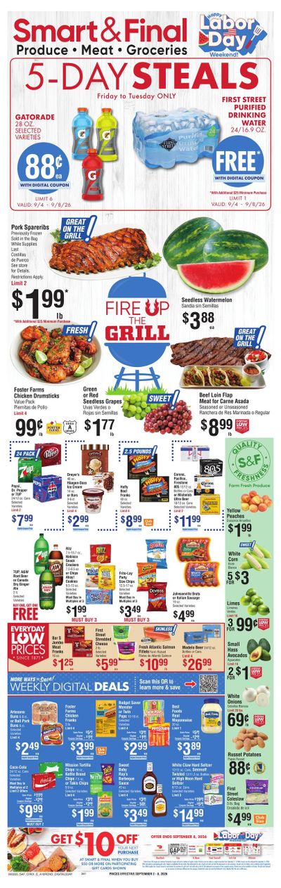 Smart & Final (Loyalton Area, CA) Weekly Ad September 2 - 8, 2026