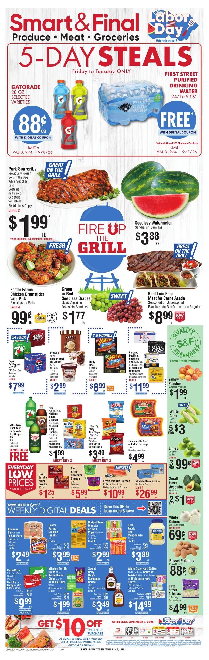 Smart & Final (Loyalton Area, CA) Weekly Ad September 2 - 8, 2026