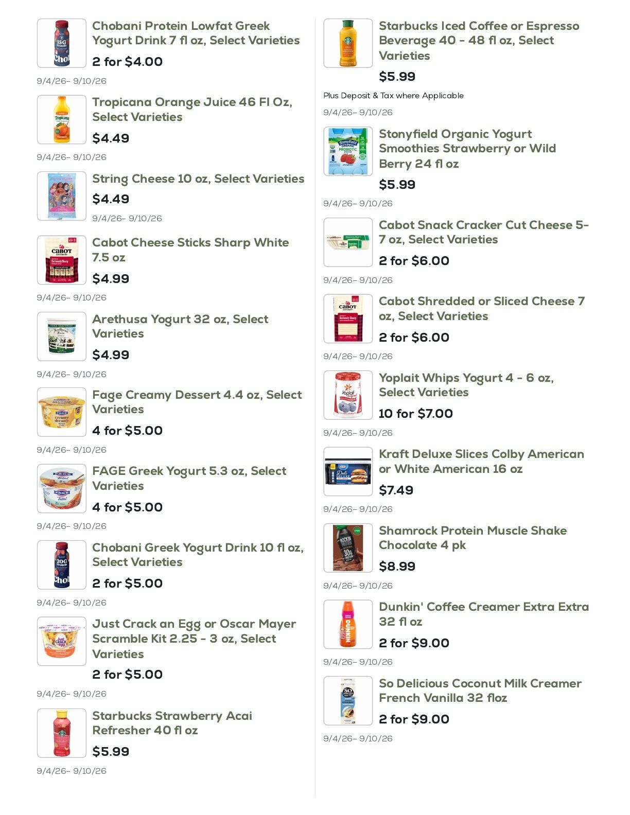 Geissler's Supermarket Weekly Ad September 4 - 10, 2026