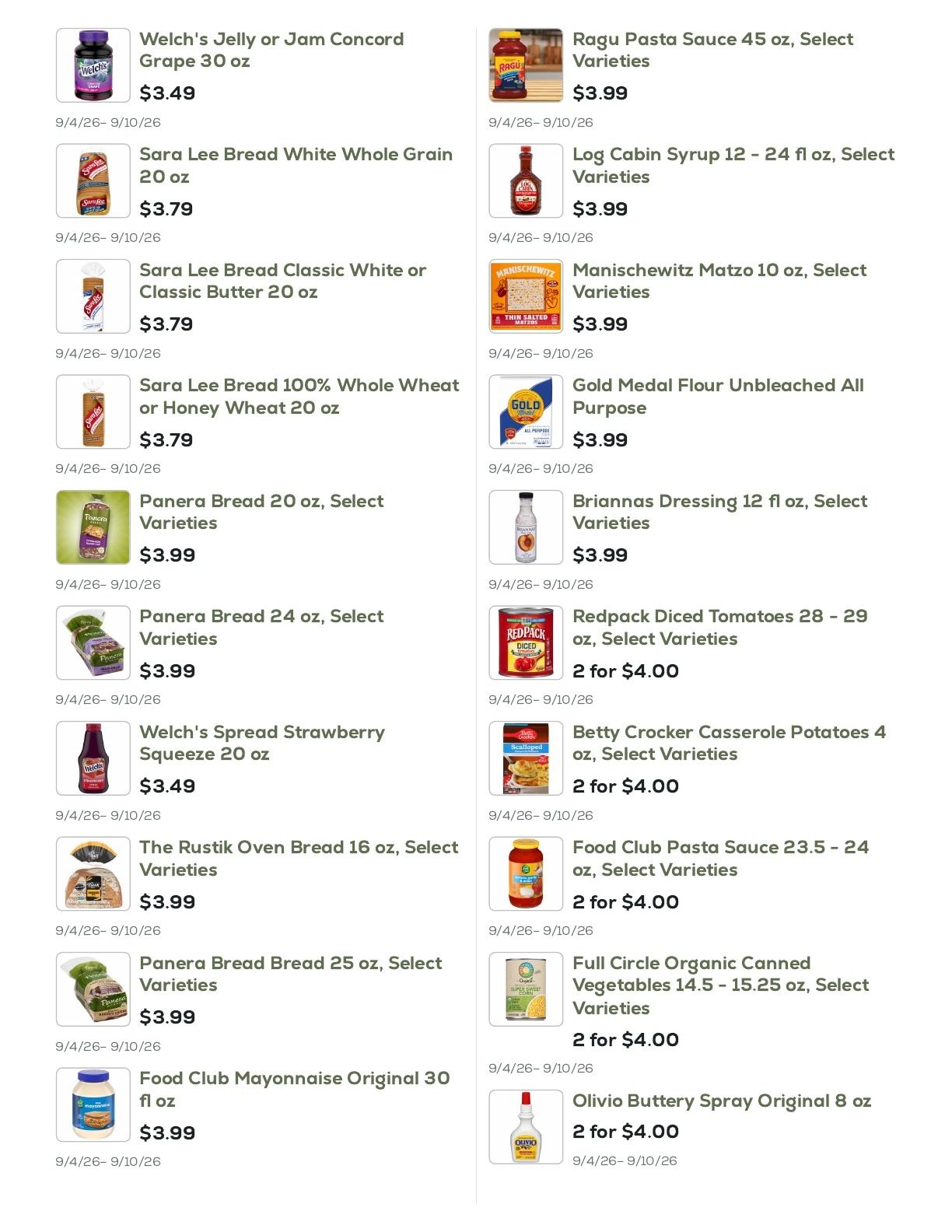 Geissler's Supermarket Weekly Ad September 4 - 10, 2026