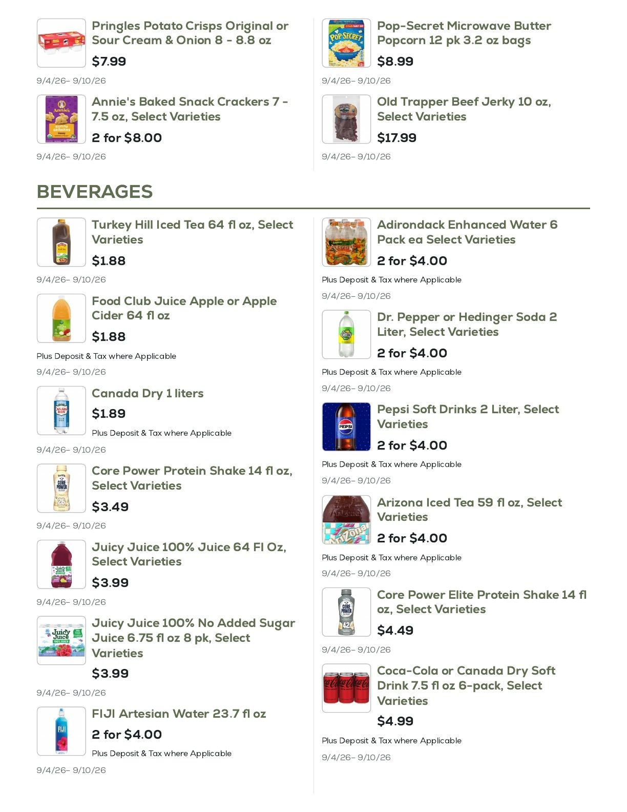 Geissler's Supermarket Weekly Ad September 4 - 10, 2026