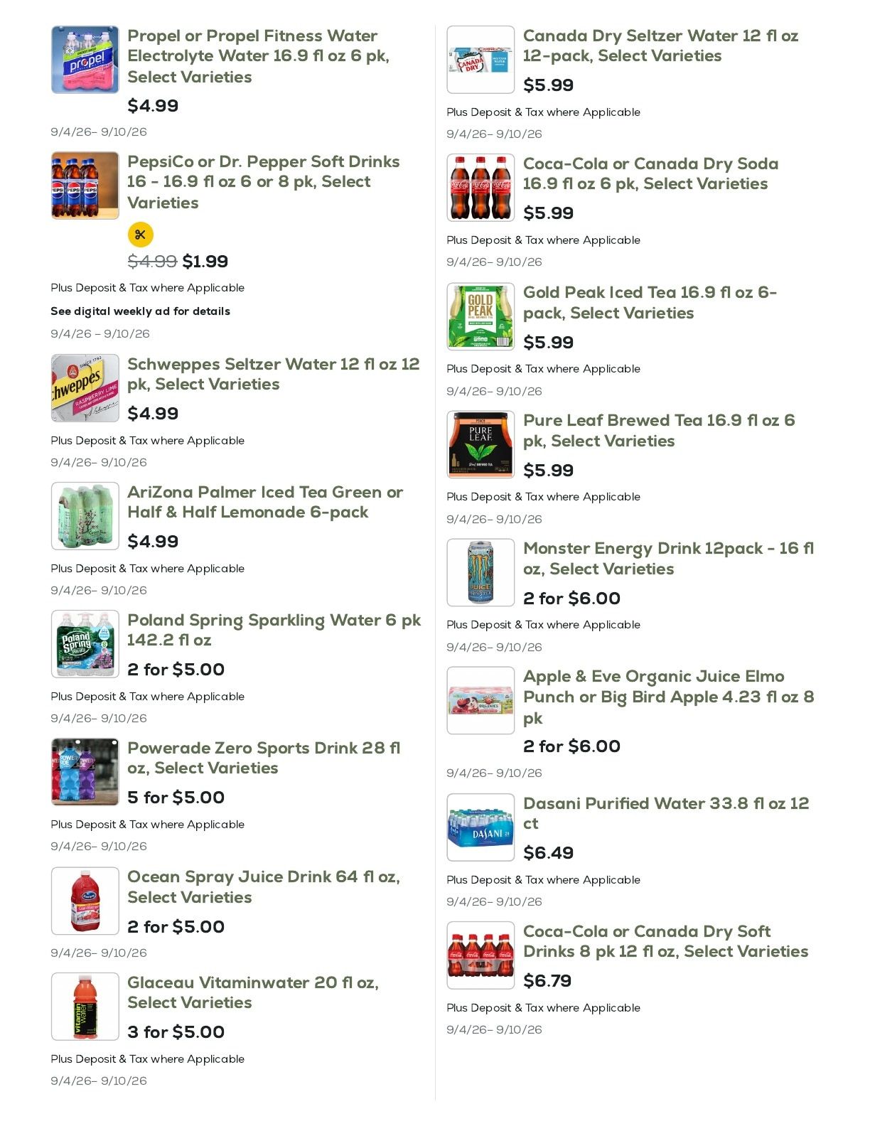 Geissler's Supermarket Weekly Ad September 4 - 10, 2026