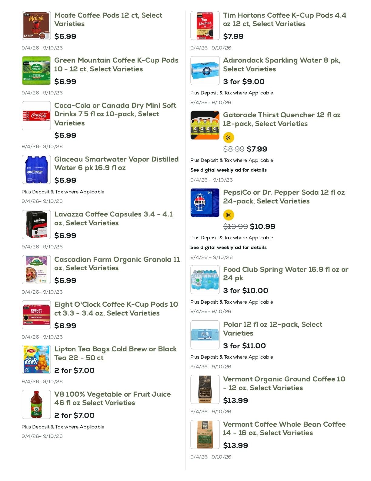 Geissler's Supermarket Weekly Ad September 4 - 10, 2026