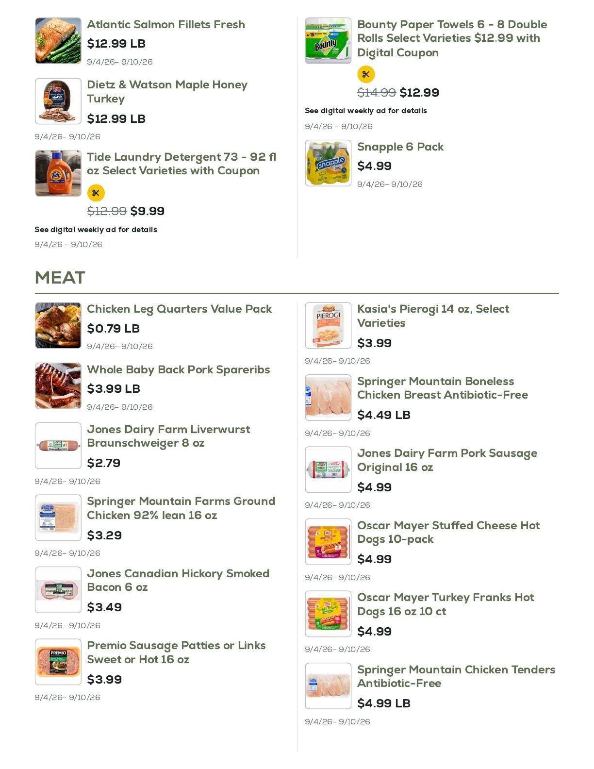 Geissler's Supermarket Weekly Ad September 4 - 10, 2026
