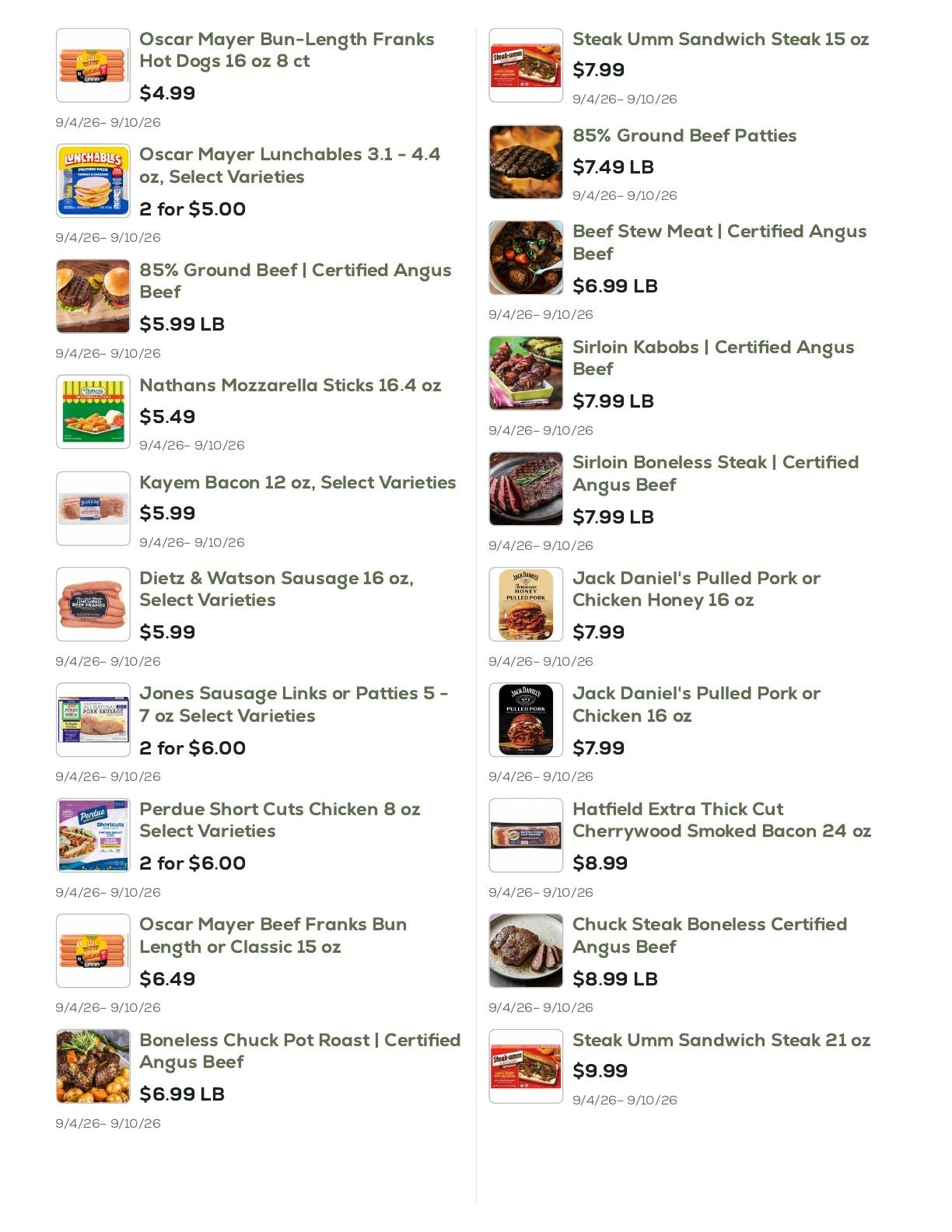 Geissler's Supermarket Weekly Ad September 4 - 10, 2026