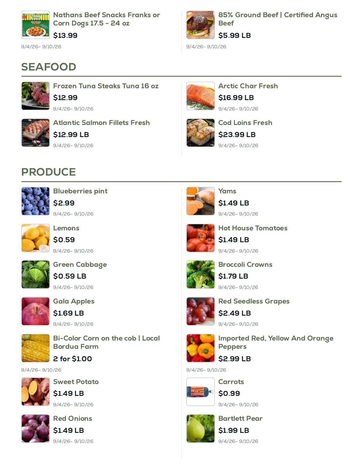 Geissler's Supermarket Weekly Ad September 4 - 10, 2026