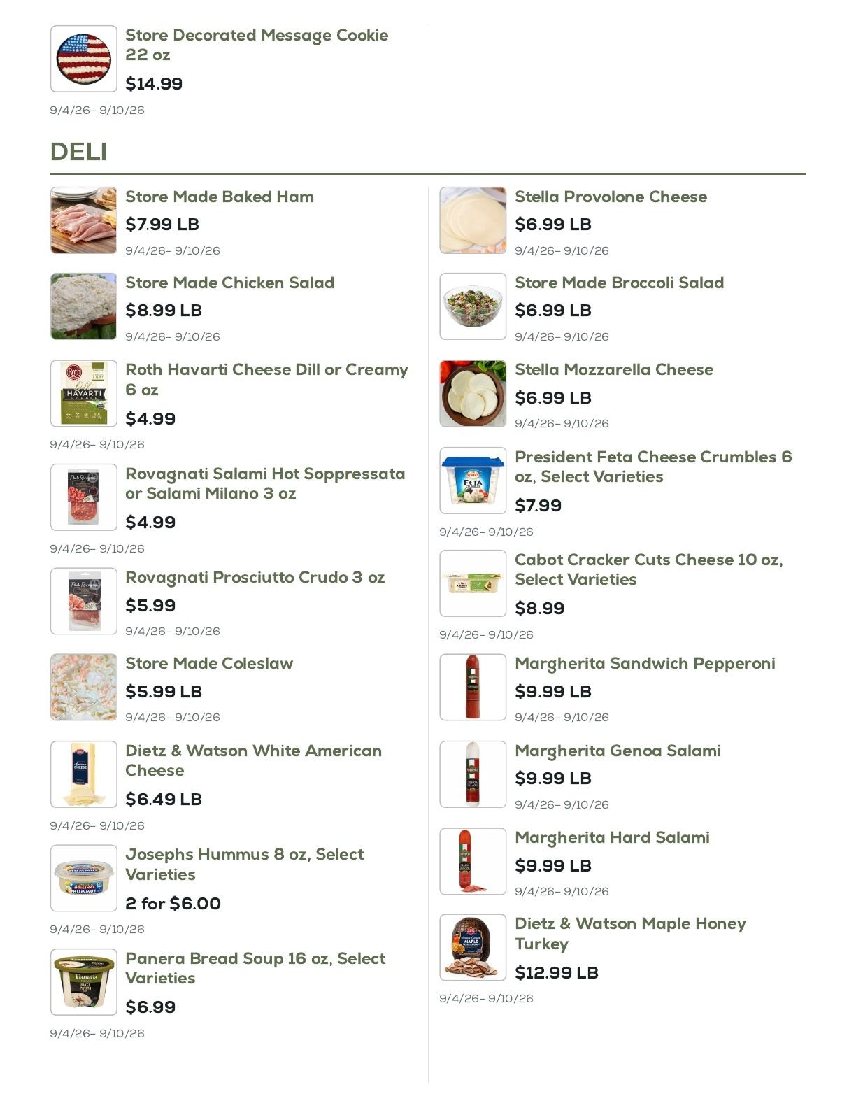 Geissler's Supermarket Weekly Ad September 4 - 10, 2026