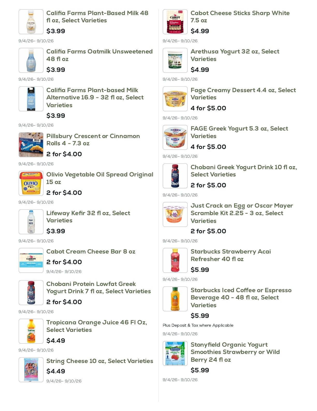 Geissler's Supermarket Weekly Ad September 4 - 10, 2026