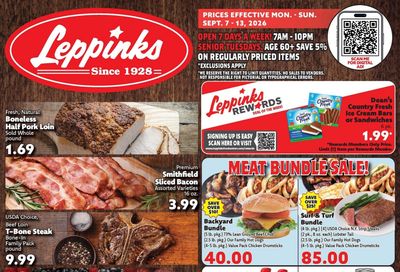 Leppinks Food Centers (Michigan) Weekly Ad September 7 - 13, 2026