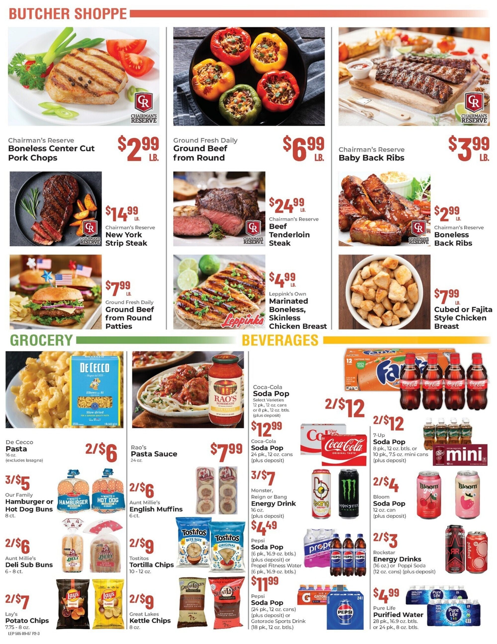 Leppinks Food Centers (Spring Lake, MI) Weekly Ad September 7 - 13, 2026