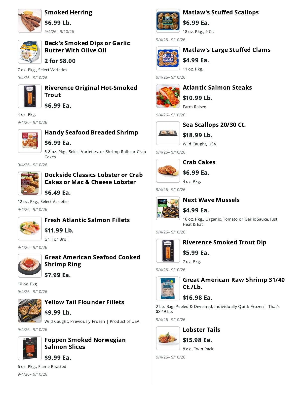 La Bella Marketplace Weekly Ad September 4 - 10, 2026