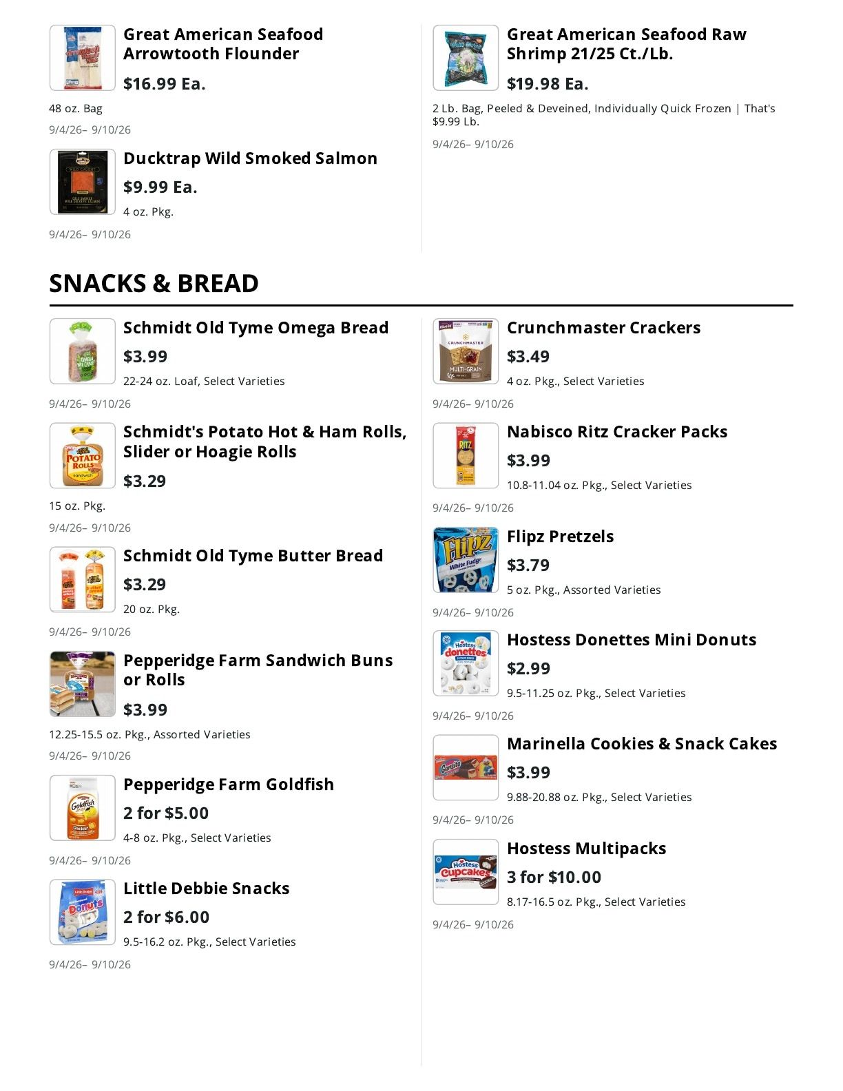 La Bella Marketplace Weekly Ad September 4 - 10, 2026