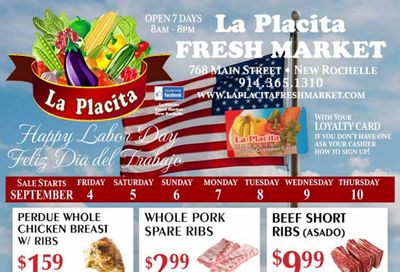 La Placita Fresh Market Weekly Ad September 4 - 10, 2026