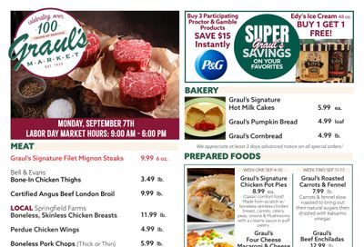 Graul's Market (Lutherville and Towson, MD) Weekly Ad September 4 - 17, 2026