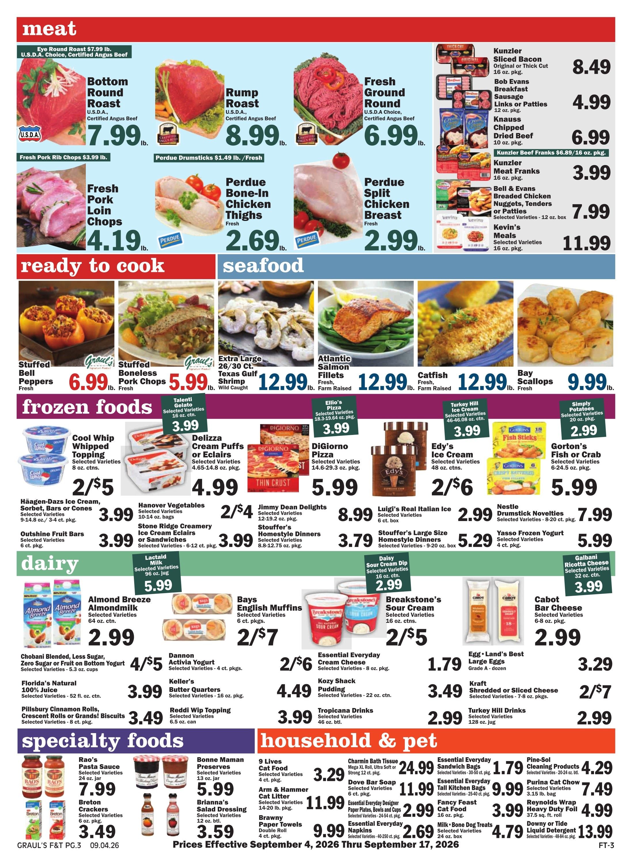Graul's Market (Parkton, MD) Weekly Ad September 4 - 17, 2026