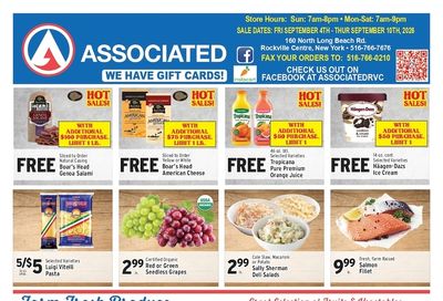 Rockville Centre Associated Weekly Ad September 4 - 10, 2026