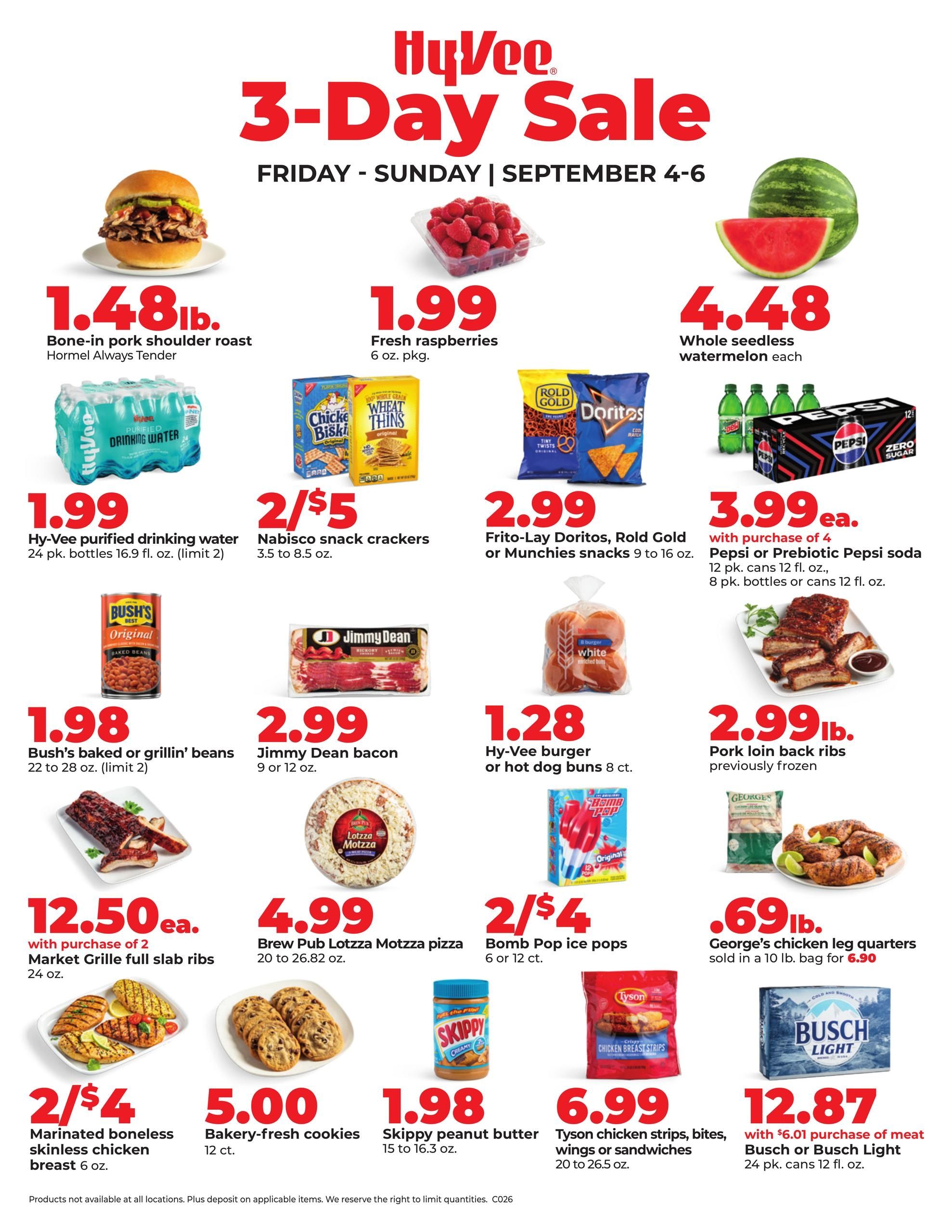 Hy-Vee (Burlington Area, IA) Special Sales Weekly Ad September 4 - 6, 2026