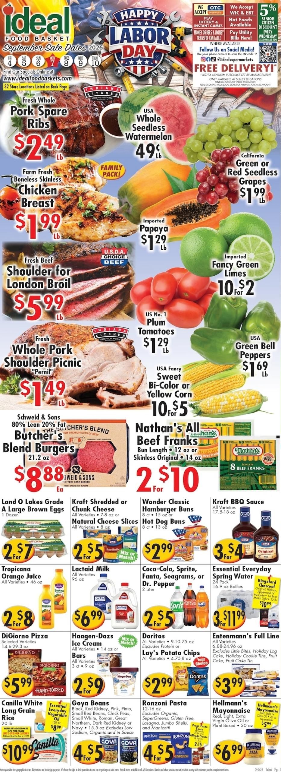 Putnam Lake Market Weekly Ad September 4 - 10, 2026